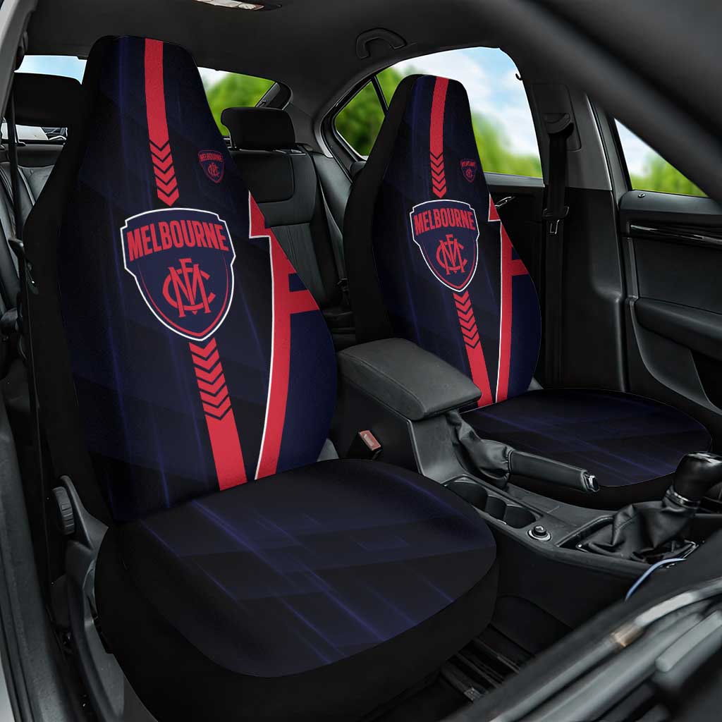 Melbourne Demons Car Seat Cover Modern Geometric Sports Graphic Style
