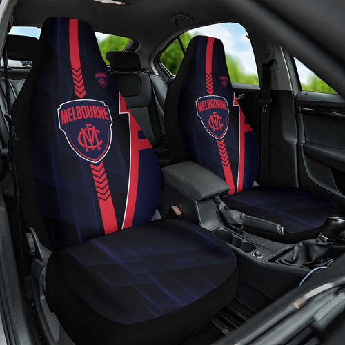 Melbourne Demons Car Seat Cover Modern Geometric Sports Graphic Style