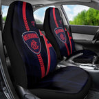 Melbourne Demons Car Seat Cover Modern Geometric Sports Graphic Style