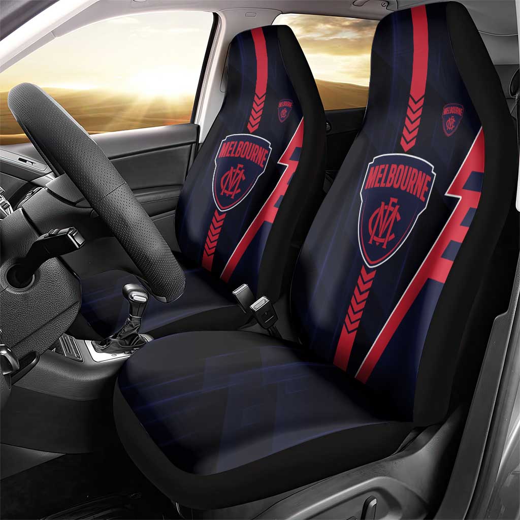 Melbourne Demons Car Seat Cover Modern Geometric Sports Graphic Style