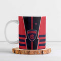 Personalized Melbourne Demons Ceramic Mug Modern Geometric Sports Graphic Style