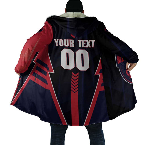 Personalized Melbourne Demons Cloak Modern Geometric Sports Graphic Style