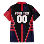 Personalized Melbourne Demons Family Matching Short Sleeve Bodycon Dress and Hawaiian Shirt Modern Geometric Sports Graphic Style