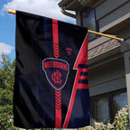 Melbourne Demons Garden Flag Modern Geometric Sports Graphic Style