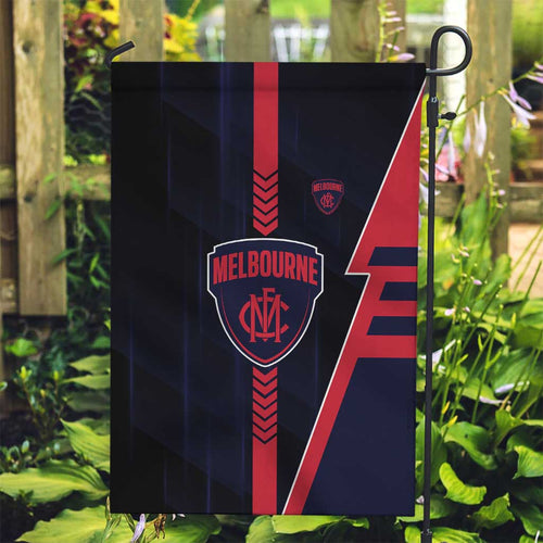 Melbourne Demons Garden Flag Modern Geometric Sports Graphic Style