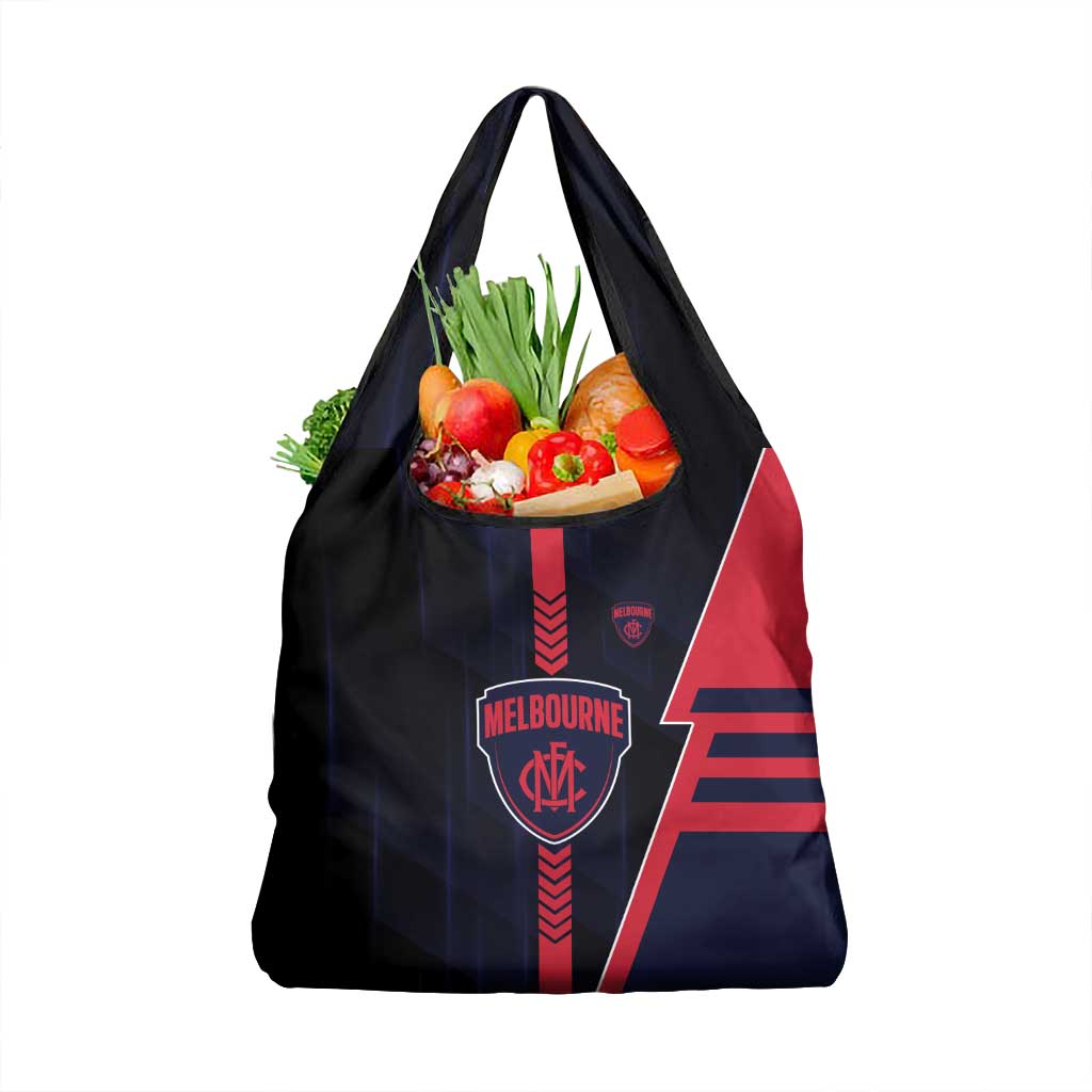 Melbourne Demons Grocery Bag Modern Geometric Sports Graphic Style