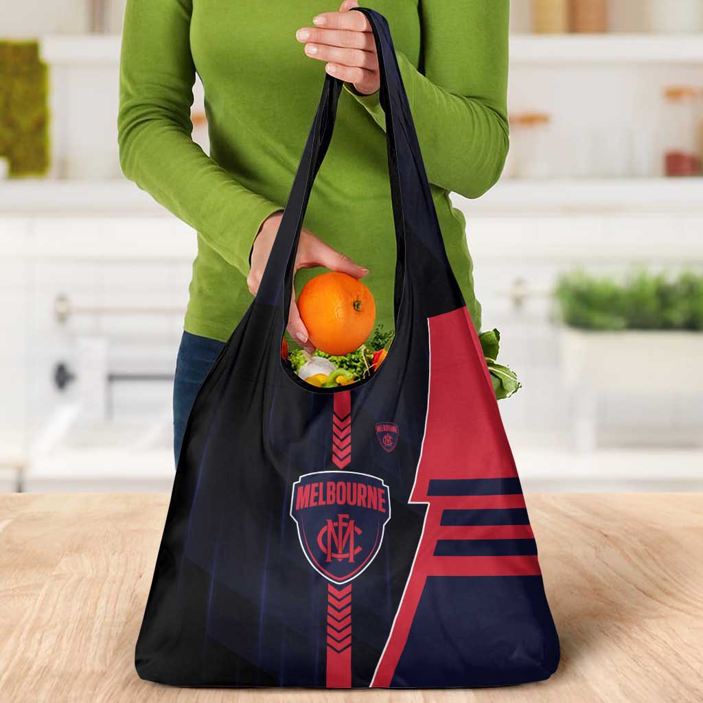 Melbourne Demons Grocery Bag Modern Geometric Sports Graphic Style