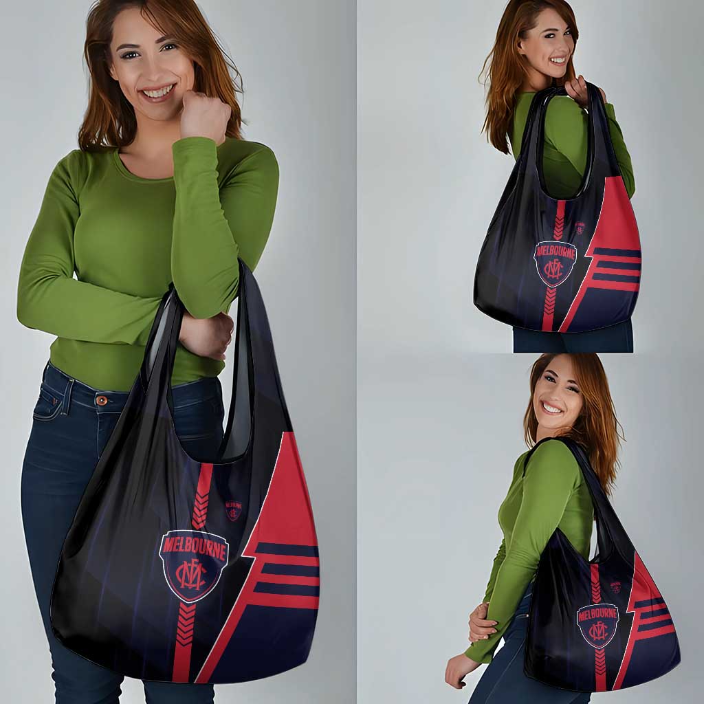 Melbourne Demons Grocery Bag Modern Geometric Sports Graphic Style