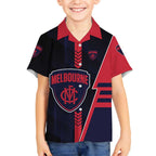 Personalized Melbourne Demons Hawaiian Shirt Modern Geometric Sports Graphic Style