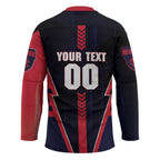 Personalized Melbourne Demons Hockey Jersey Modern Geometric Sports Graphic Style