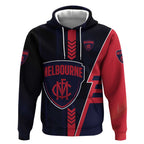 Personalized Melbourne Demons Hoodie Modern Geometric Sports Graphic Style