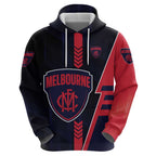 Personalized Melbourne Demons Hoodie Modern Geometric Sports Graphic Style