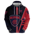 Personalized Melbourne Demons Hoodie Modern Geometric Sports Graphic Style