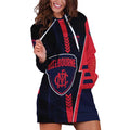 Personalized Melbourne Demons Hoodie Dress Modern Geometric Sports Graphic Style