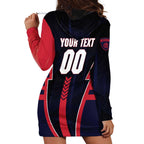 Personalized Melbourne Demons Hoodie Dress Modern Geometric Sports Graphic Style