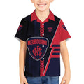 Personalized Melbourne Demons Kid Hawaiian Shirt Modern Geometric Sports Graphic Style