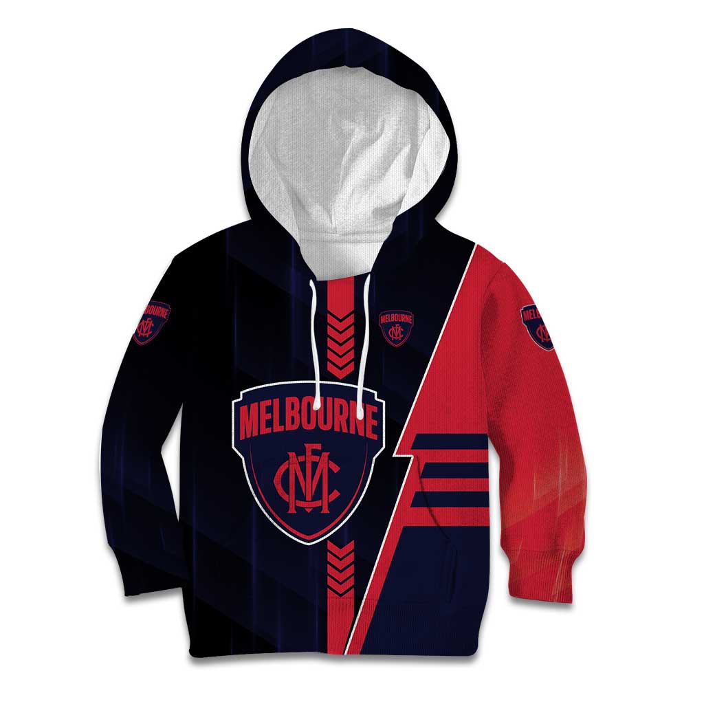 Personalized Melbourne Demons Kid Hoodie Modern Geometric Sports Graphic Style