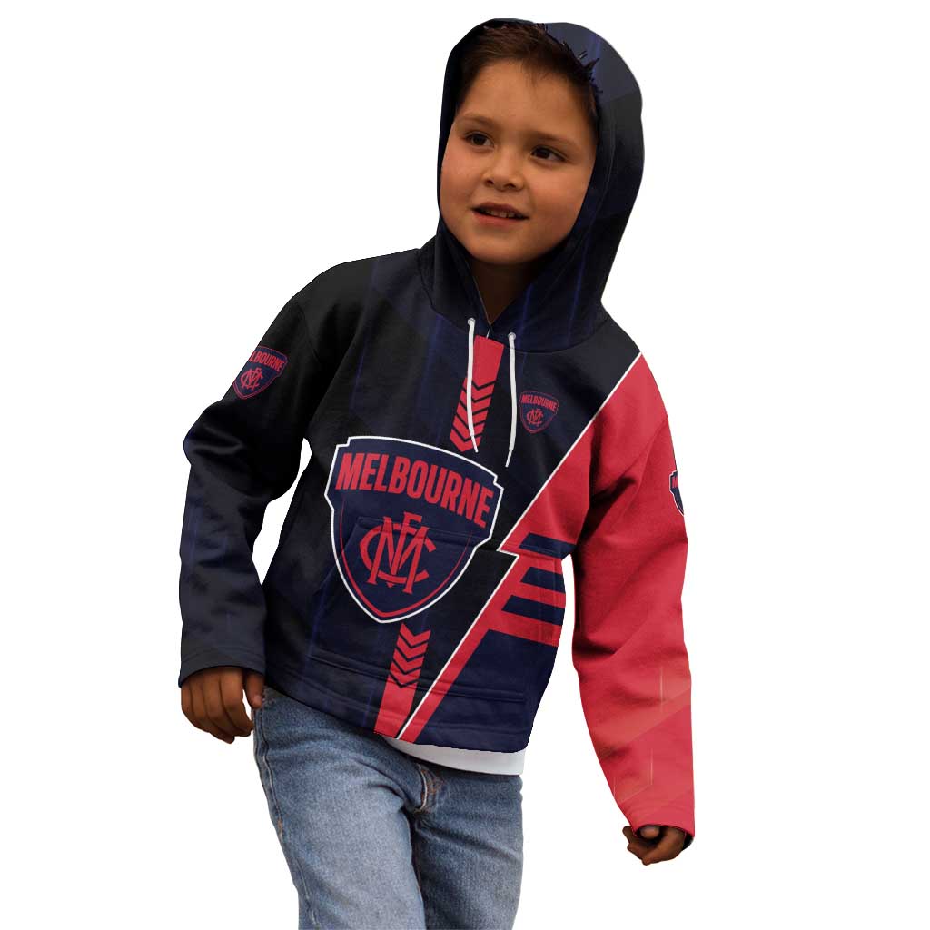 Personalized Melbourne Demons Kid Hoodie Modern Geometric Sports Graphic Style