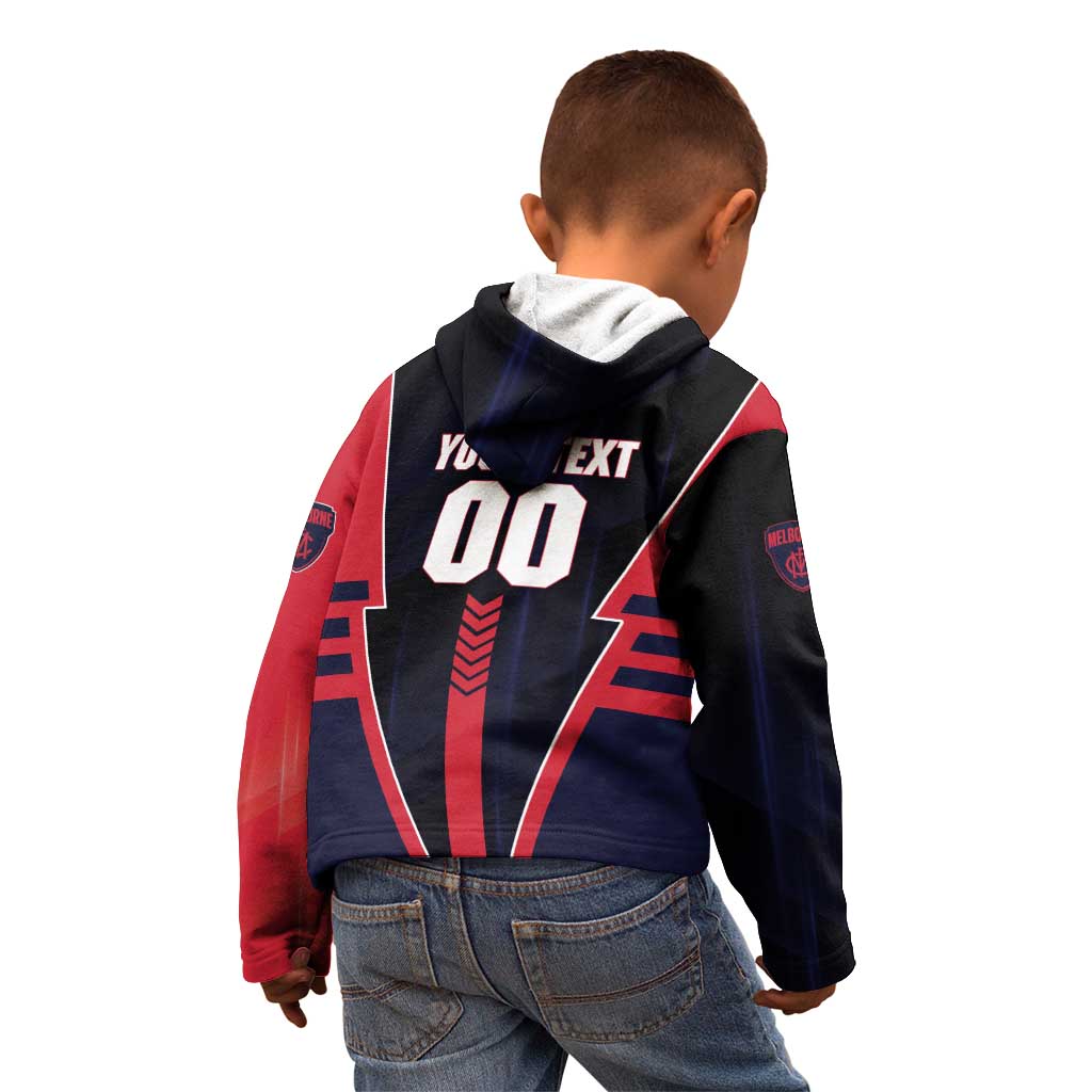 Personalized Melbourne Demons Kid Hoodie Modern Geometric Sports Graphic Style