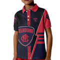Personalized Melbourne Demons Kid Polo Shirt Modern Geometric Sports Graphic Style