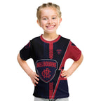 Personalized Melbourne Demons Kid T Shirt Modern Geometric Sports Graphic Style