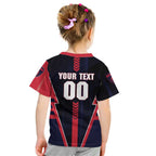 Personalized Melbourne Demons Kid T Shirt Modern Geometric Sports Graphic Style