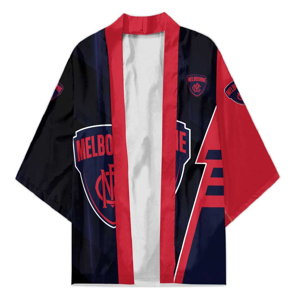 Personalized Melbourne Demons Kimono Modern Geometric Sports Graphic Style