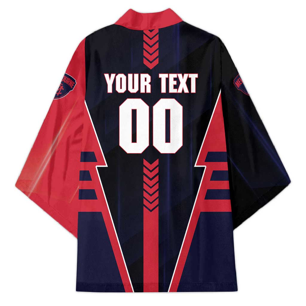 Personalized Melbourne Demons Kimono Modern Geometric Sports Graphic Style