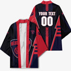 Personalized Melbourne Demons Kimono Modern Geometric Sports Graphic Style
