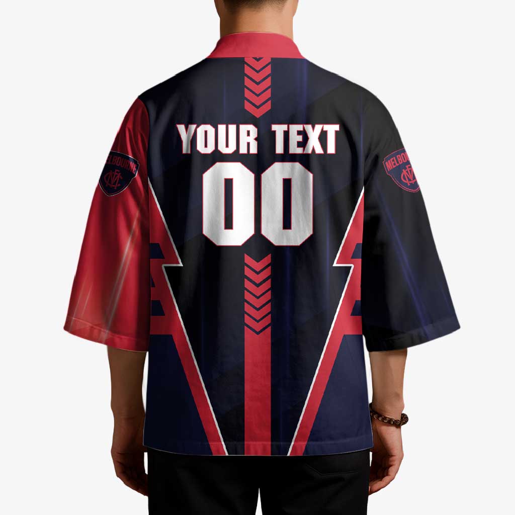 Personalized Melbourne Demons Kimono Modern Geometric Sports Graphic Style