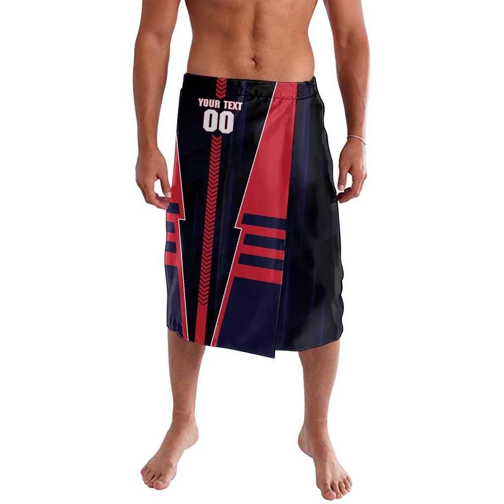 Personalized Melbourne Demons Lavalava Modern Geometric Sports Graphic Style