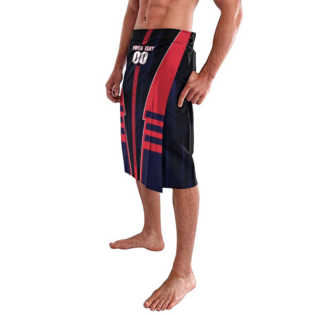 Personalized Melbourne Demons Lavalava Modern Geometric Sports Graphic Style