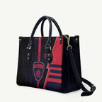 Melbourne Demons Leather Bag Modern Geometric Sports Graphic Style