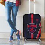 Melbourne Demons Luggage Cover Modern Geometric Sports Graphic Style