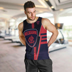 Personalized Melbourne Demons Men Tank Top Modern Geometric Sports Graphic Style