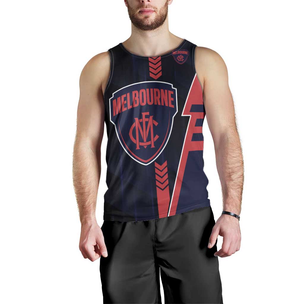 Personalized Melbourne Demons Men Tank Top Modern Geometric Sports Graphic Style