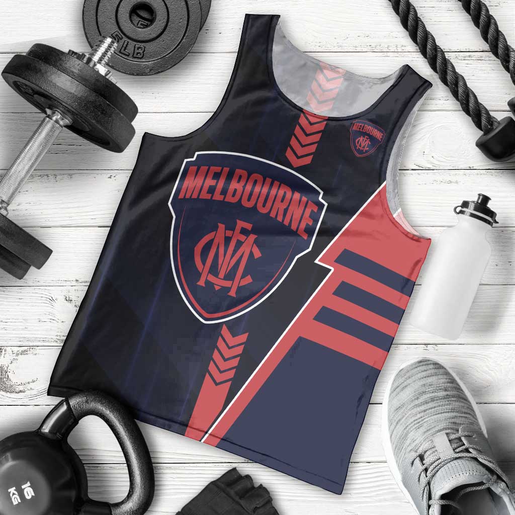 Personalized Melbourne Demons Men Tank Top Modern Geometric Sports Graphic Style