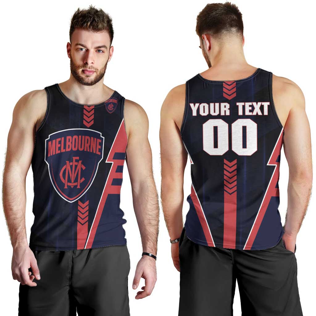 Personalized Melbourne Demons Men Tank Top Modern Geometric Sports Graphic Style