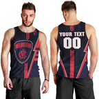 Personalized Melbourne Demons Men Tank Top Modern Geometric Sports Graphic Style