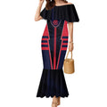 Personalized Melbourne Demons Mermaid Dress Modern Geometric Sports Graphic Style