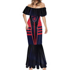 Personalized Melbourne Demons Mermaid Dress Modern Geometric Sports Graphic Style