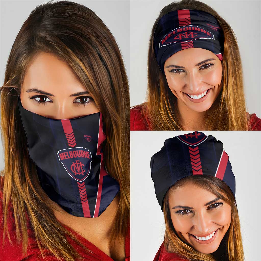 Melbourne Demons Neck Gaiter Modern Geometric Sports Graphic Style