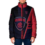 Personalized Melbourne Demons Padded Jacket Modern Geometric Sports Graphic Style