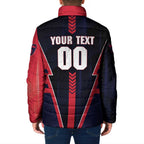 Personalized Melbourne Demons Padded Jacket Modern Geometric Sports Graphic Style