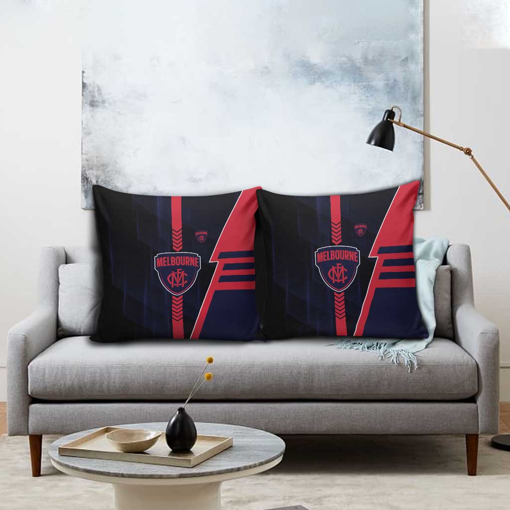 Melbourne Demons Pillow Cover Modern Geometric Sports Graphic Style