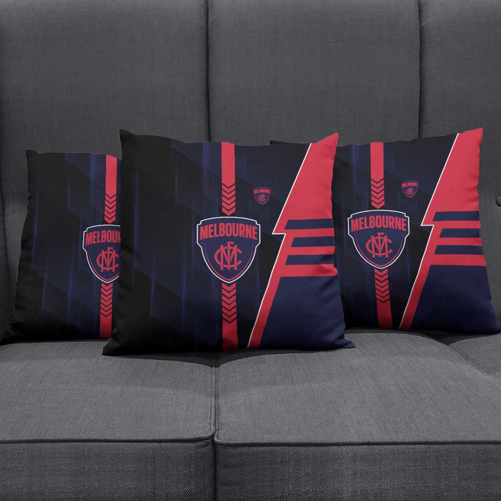 Melbourne Demons Pillow Cover Modern Geometric Sports Graphic Style