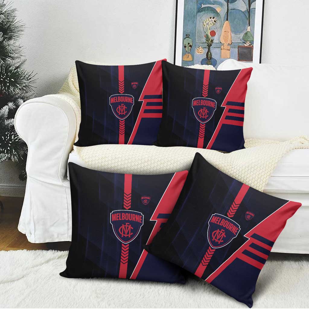 Melbourne Demons Pillow Cover Modern Geometric Sports Graphic Style