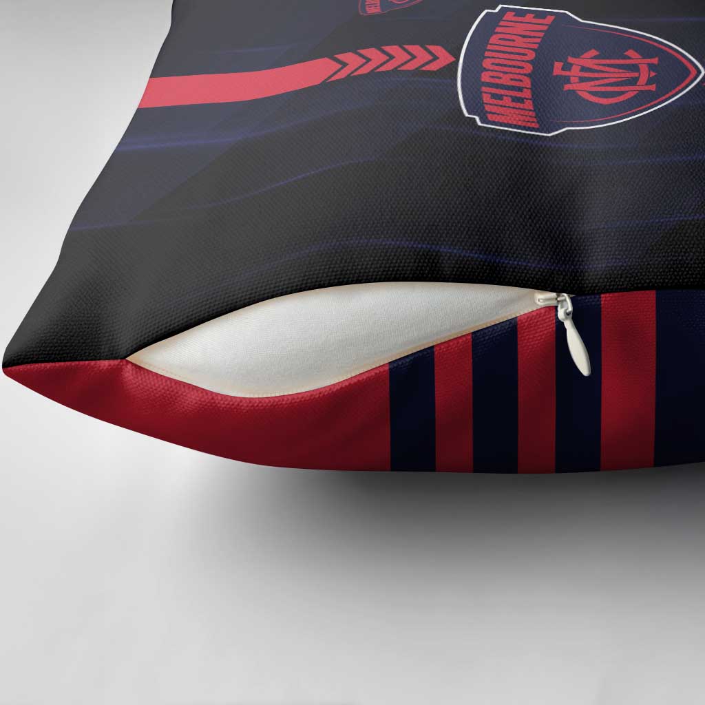 Melbourne Demons Pillow Cover Modern Geometric Sports Graphic Style