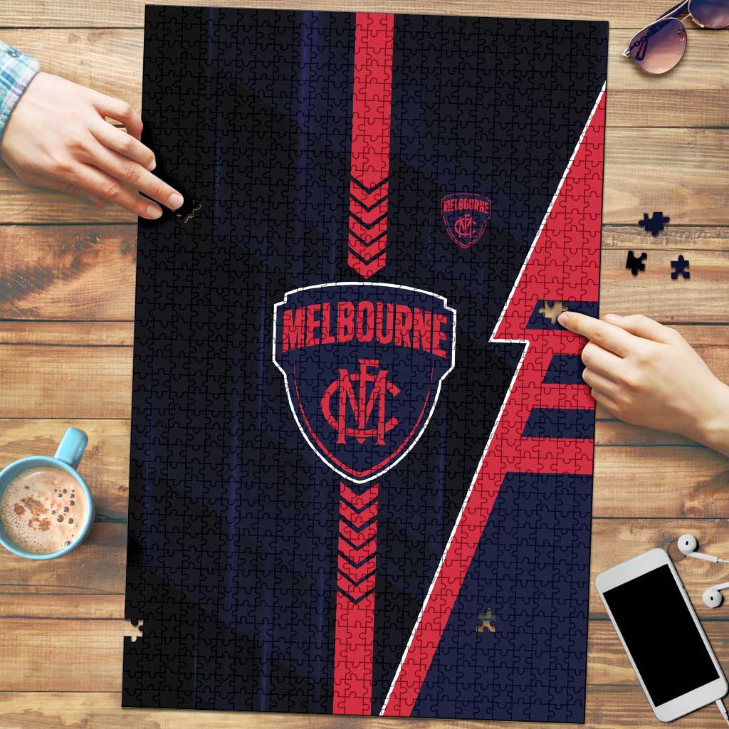 Melbourne Demons Puzzle Modern Geometric Sports Graphic Style