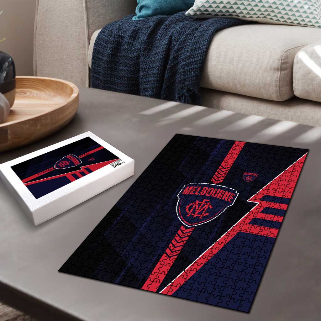 Melbourne Demons Puzzle Modern Geometric Sports Graphic Style
